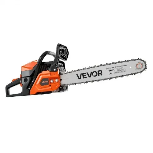 VEVOR Benzin Kettensäge 508mm 62ccm Motorsäge 2,7kW 2-Takt Motorkettensäge, für Holzarbeiten Baumschnitt Rodungsarbeiten, 11.500 U/min, Drehzahl-Synchronisierter Choke, Rutschfester Griff & zwei Tanks – Bild 9