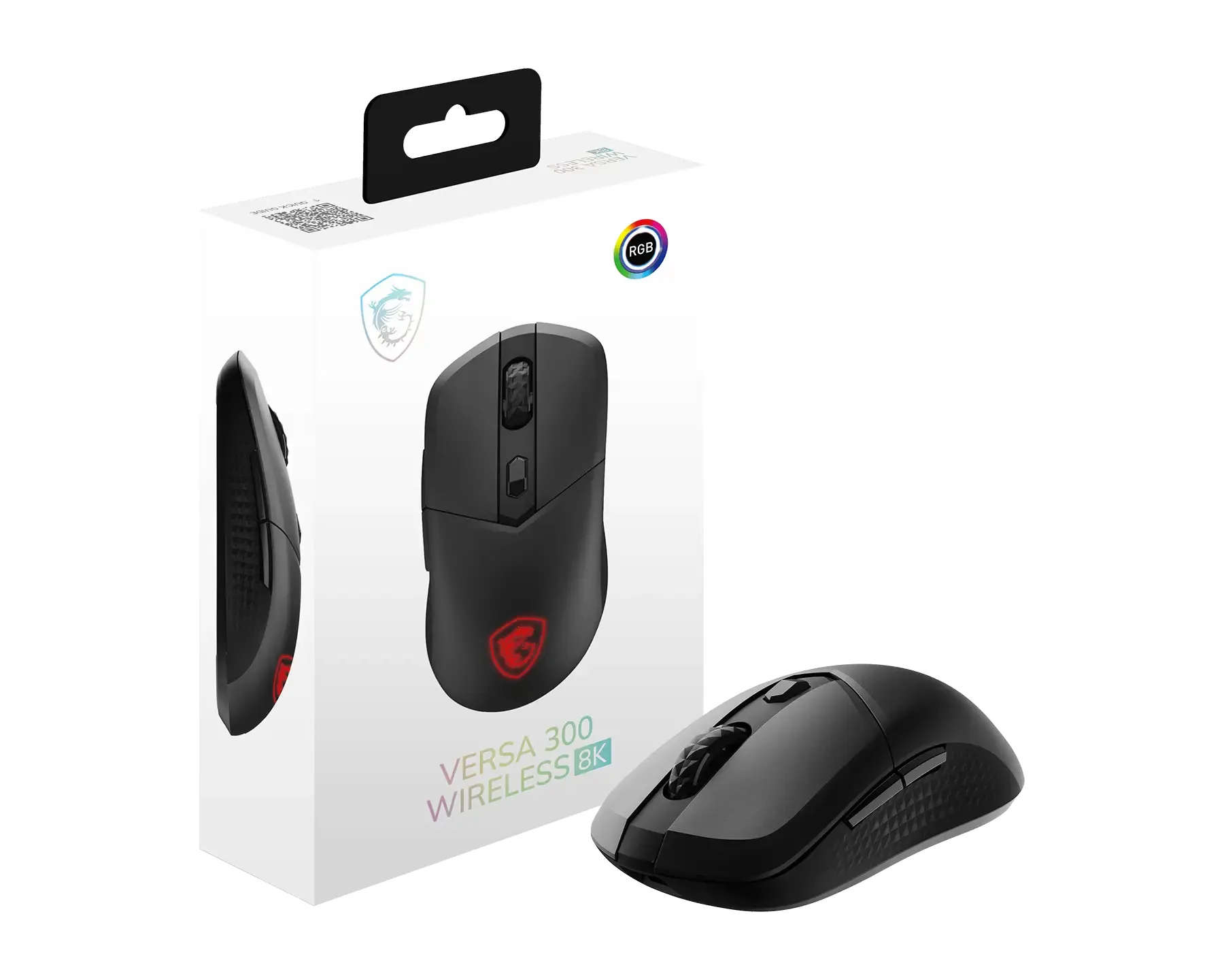 MSI VERSA 300 WIRELESS 8K Maus Gaming Beidhändig RF Wireless + Bluetooth + USB Type-A Optisch 2600 DPI – Bild 5