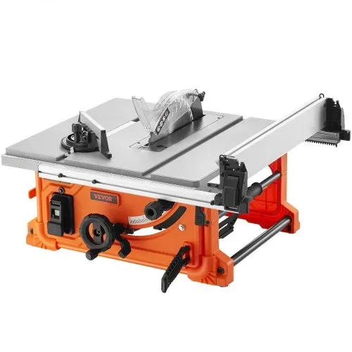 VEVOR Tischkreissäge 4400U/min, Tischsäge 1800W, 85mm bei 90° Querschnitt / 60mm bei 45° Schrägschnitt, Winkelanschlag -60˚/60˚, Ideal für Schneiden von Holz und DIY-Holzbearbeitungsprojekte – Bild 8