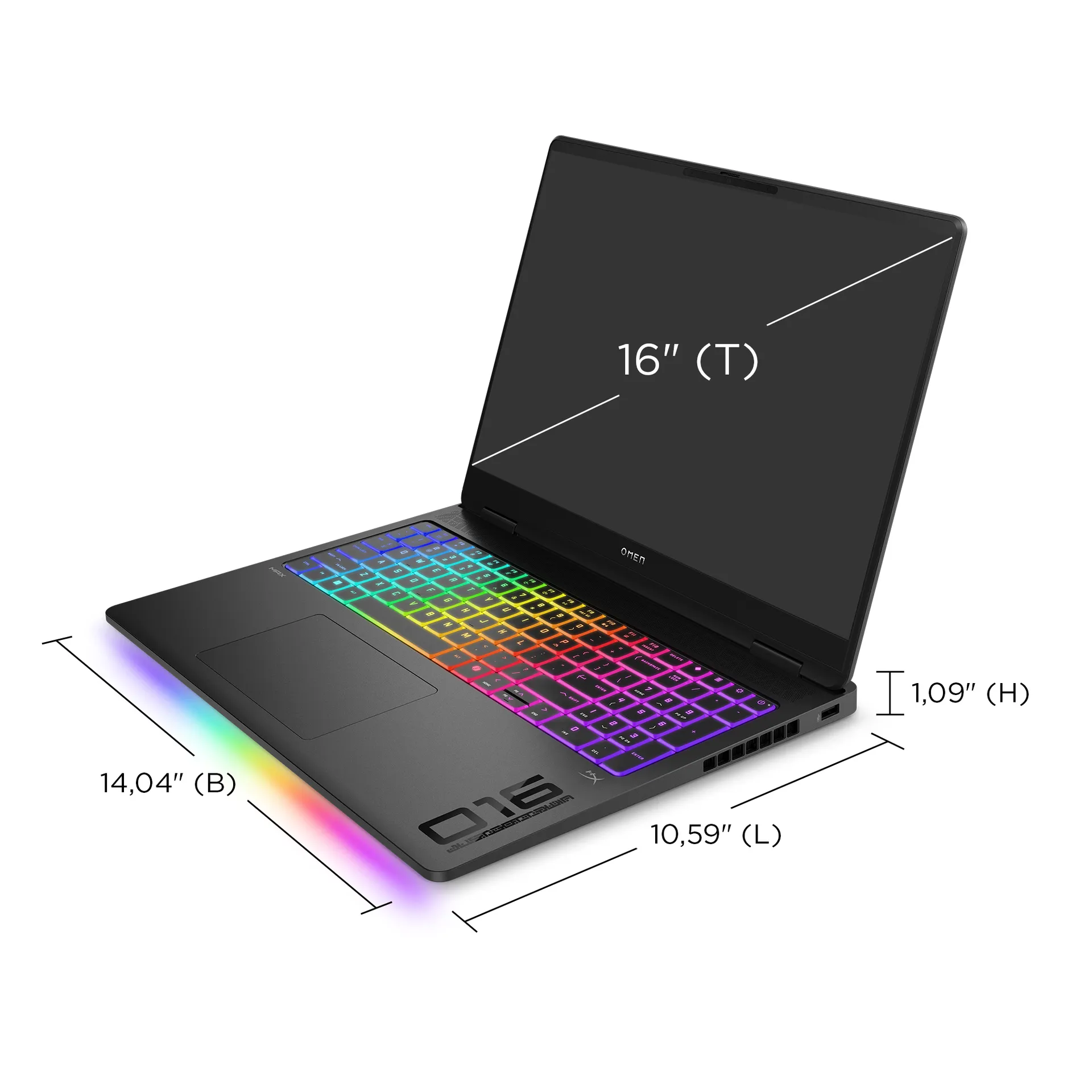 HP OMEN MAX Gaming 16-ak0174ng Copilot+ PC AMD Ryzen AI 7 350 Laptop 40,6 cm (16") WQXGA 32 GB DDR5-SDRAM 1 TB SSD NVIDIA GeForce RTX 5070 Ti Wi-Fi 6E (802.11ax) FreeDOS Schwarz – Bild 6