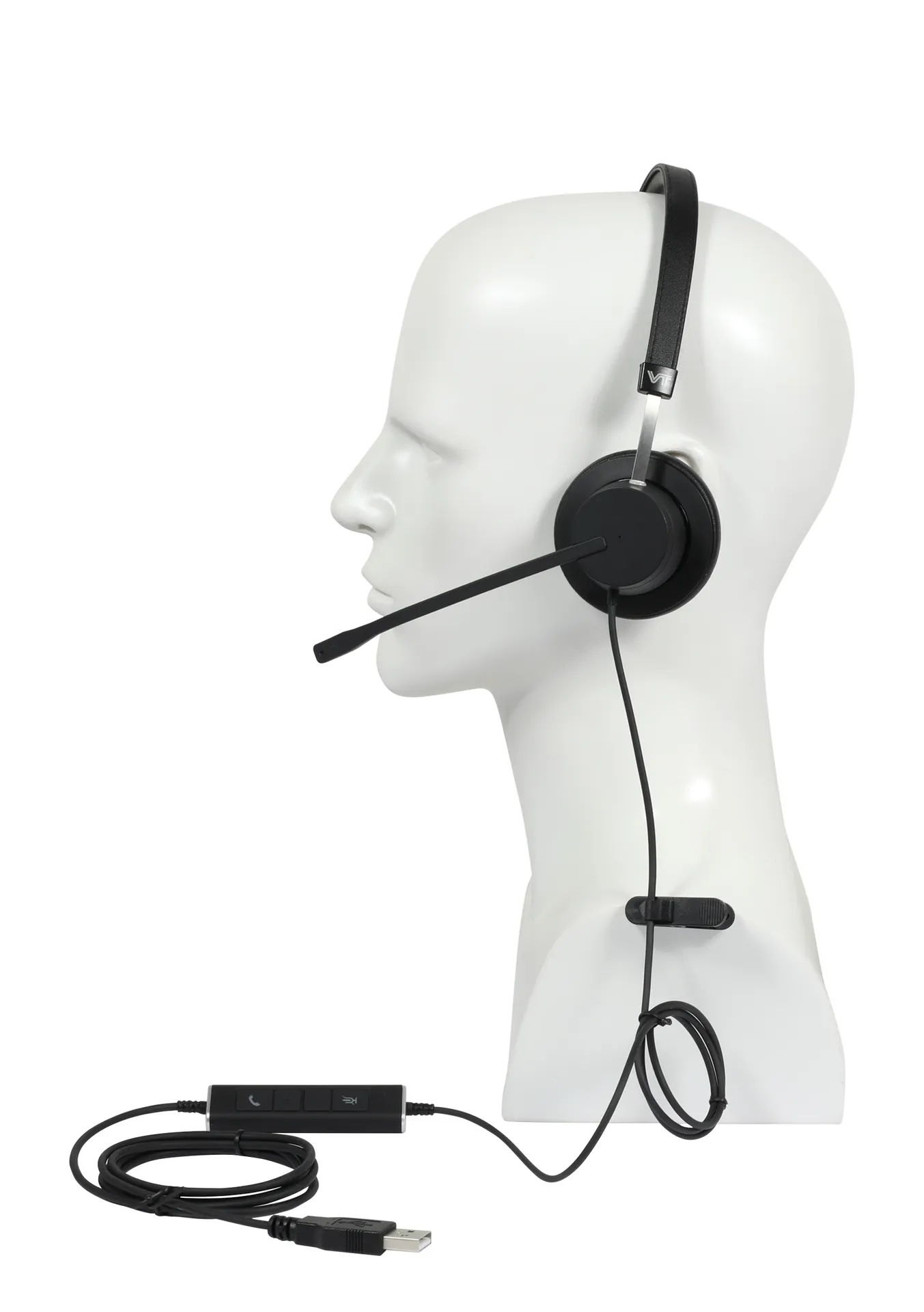 Plusonic wired Headset X140 monoaural – Bild 3