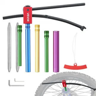 VEVOR Reifenmontiergerät Manueller Reifenwechsler Set Geeignet für 16-21 Zoll Reifen 15-25 mm Achsen, 4 Achsadapter 2 Montagehebel für Outdoor & Mobile Reparaturen von Universalen Motorräder Fahrräder VEVOR Reifenmontiergerät Manueller Reifenwechsler Set Geeignet für 16-21 Zoll Reifen 15-25 mm Achsen, 4 Achsadapter 2 Montagehebel für Outdoor & Mobile Reparaturen von Universalen Motorräder Fahrräder