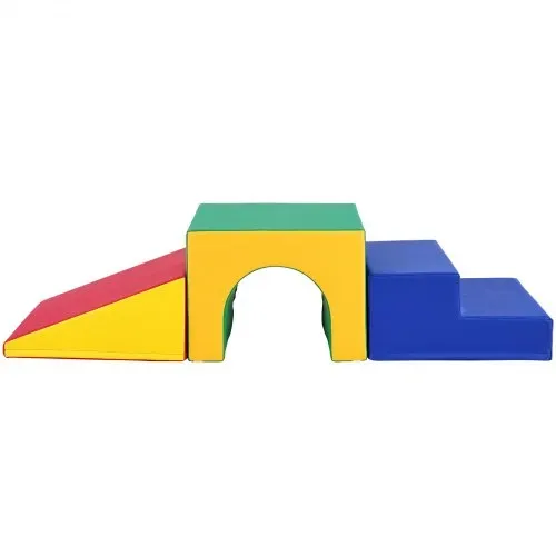 VEVOR Einzelner Tunnelkletterer, Spielset für Kleinkinder, Schaumstoff-Kletterblöcke für Kleinkinder, Kinder-Tunnellabyrinth mit Treppen und Rampe, Indoor für Kleinkinder und Vorschulkinder 3 Stück – Bild 10