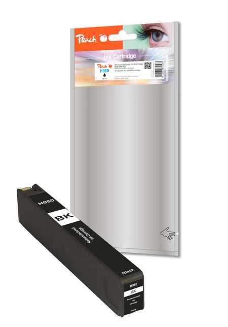 Peach Tintenpatrone, schwarz kompatibel zu No. 980, D8J10A Peach Tintenpatrone, schwarz kompatibel zu No. 980, D8J10A