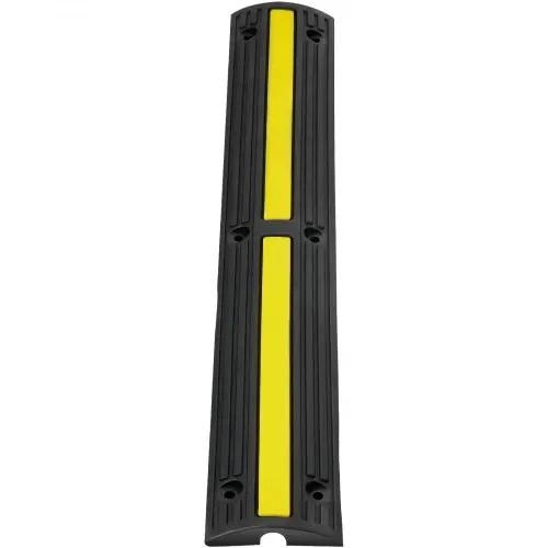 VEVOR Kabelschutzmatte Kabelkanal schwarz Kabelkanal außenbereich 4x 1-Kanal Schlauchbrücke Kabelbrücke Überfahrschutz Kabel 100x 15x3,1cm – Bild 10