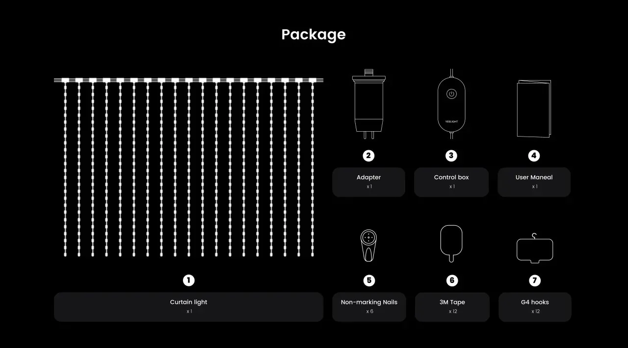 YEELIGHT Curtain Light Vorhangleuchte Bluetooth – Bild 4