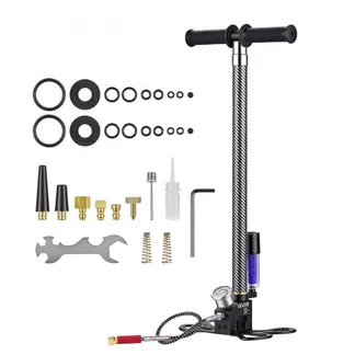 VEVOR PCP-Handpumpe 3,5-stufig, Hochdruckpumpe 31,03 MPa, Standpumpe mit Öl-Wasser-Filter, Manometer und Edelstahlgehäuse, für Luftgewehre, Paintball, Reifenbefüllung und Schlauchboote VEVOR PCP-Handpumpe 3,5-stufig, Hochdruckpumpe 31,03 MPa, Standpumpe mit Öl-Wasser-Filter, Manometer und Edelstahlgehäuse, für Luftgewehre, Paintball, Reifenbefüllung und Schlauchboote