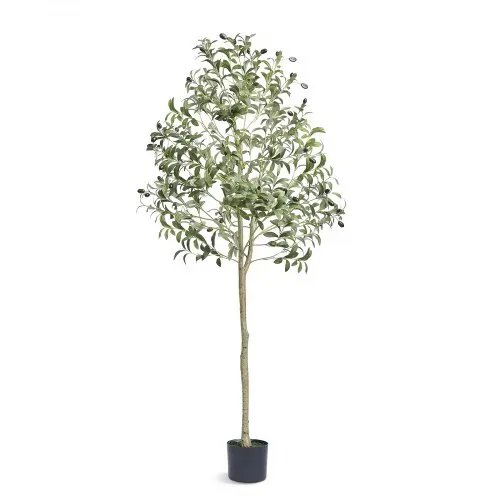 VEVOR Olivenbaum Künstlich 60x60x155cm Kunstpflanze PE Künstliche Pflanzen Fake Plastikpflanzen im Topf Kunstblume Geruchslos wasserdicht Ideal zur Dekoration von Schlafzimmer Arbeitszimmer Wohnzimmer – Bild 9