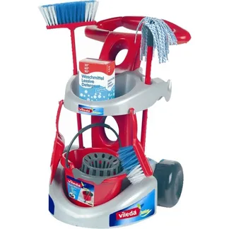Vileda Besenwagen mit Zubehör, Kinderhaushaltsgerät Vileda Besenwagen mit Zubehör, Kinderhaushaltsgerät