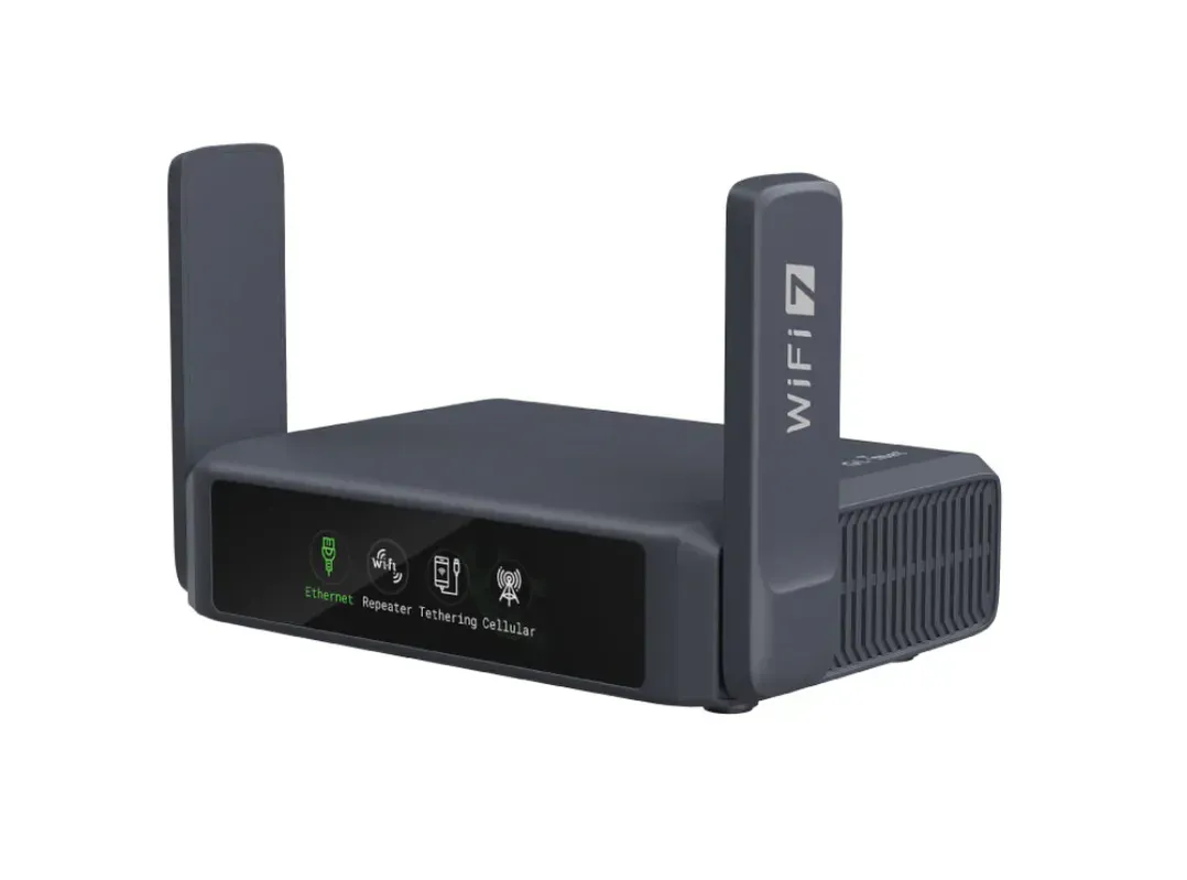 GL.iNet Wireless Travel Router WIFI7 • BE3600 • 2.5GbE LAN/WAN • Pocket-sized Router for Home and Travel / WiFi Client „OpenWRT“ Slate 7 GL.iNet Wireless Travel Router WIFI7 • BE3600 • 2.5GbE LAN/WAN • Pocket-sized Router for Home and Travel / WiFi Client „OpenWRT“ Slate 7