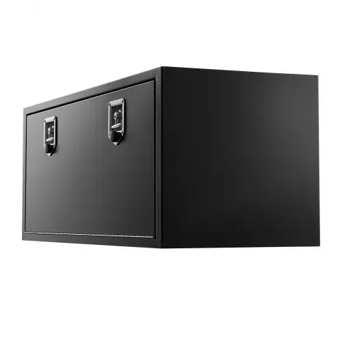 VEVOR Lkw Unterbaubox 1219 x 457 x 457 mm Unterflur Staukasten Kaltgewalzter Stahl Wasserdichter Werkzeugkasten mit T-Griff Schloss für Lkw Anhänger Transporter Werkzeugkiste Unterflurkasten Schwarz – Bild 10