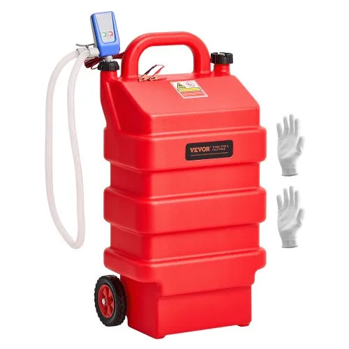 VEVOR Kraftstofftrolley, 60 L, Kraftstoffkanister mit 12 V DC Kraftstofftransferpumpe, 1,2 m Förderschlauch & Auto-Stop-Sensordüse, Tankadapter, geeignet für Diesel & Benzin, rot VEVOR Kraftstofftrolley, 60 L, Kraftstoffkanister mit 12 V DC Kraftstofftransferpumpe, 1,2 m Förderschlauch & Auto-Stop-Sensordüse, Tankadapter, geeignet für Diesel & Benzin, rot
