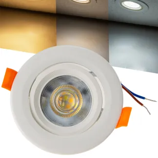 LED-Einbauleuchte „Flat-36 CCT“ 5W, 3000/4000/6500K, schwenkbar LED-Einbauleuchte „Flat-36 CCT“ 5W, 3000/4000/6500K, schwenkbar