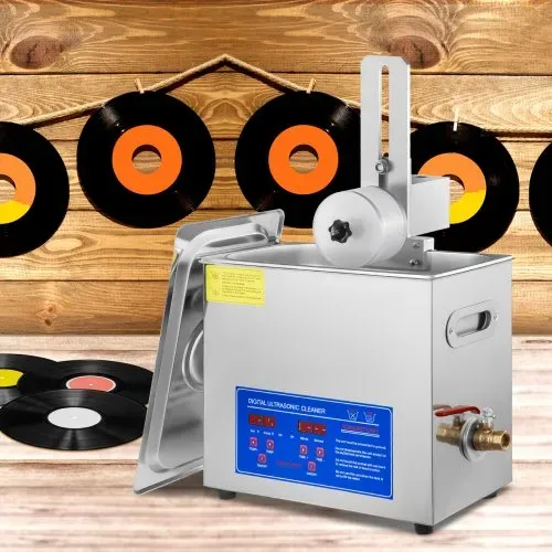 VEVOR Ultraschallreiniger Ultraschall Reinigungsgerät 6 L Ultraschall Reinigungsmaschine für Schallplatten 180 W einstellbare Zeit, Schallplattenreiniger Edelstahl 40 KHz Reinigungsgerät – Bild 7
