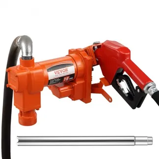 VEVOR Kraftstoff-Transferpumpe, 12 V DC, 60,5 L/min, 1/4 PS, Benzin-Absaugpumpe mit Düse, Auslassschlauch & Saugrohr für Benzin, Diesel, Kerosin, Ethanol- und Methanolmischungen und Biodiesel VEVOR Kraftstoff-Transferpumpe, 12 V DC, 60,5 L/min, 1/4 PS, Benzin-Absaugpumpe mit Düse, Auslassschlauch & Saugrohr für Benzin, Diesel, Kerosin, Ethanol- und Methanolmischungen und Biodiesel