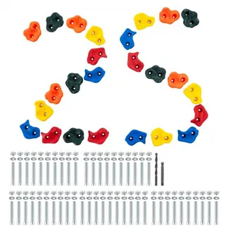 VEVOR 25 Klettergriffe, Kletterfelsen in verschiedenen Größen und Farben für Kinder und Erwachsene, Kletterwandgriffe mit Montagezubehör, Kletterwandgriffe für Spielplätze im Innen- und Außenbereich VEVOR 25 Klettergriffe, Kletterfelsen in verschiedenen Größen und Farben für Kinder und Erwachsene, Kletterwandgriffe mit Montagezubehör, Kletterwandgriffe für Spielplätze im Innen- und Außenbereich