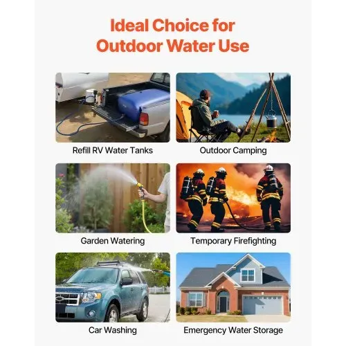 VEVOR Wasserblasen Aufbewahrungsbehälter 540 L, Wasserspeicherbeutel aus strapazierfähiges 1000D PVC, Wasserspeicherblase, ideal für Camping, Gartenbewässerung, RV & Notfälle, blau – Bild 6