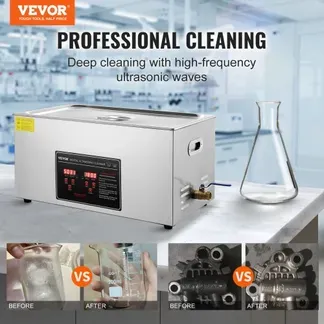 VEVOR Ultraschallreiniger Ultraschall Edelstahl-Reinigungsgerät 480 W, 22 L Ultraschallreinigungsgerät mit Digitaler Anzeige 0-30 Min, Reinigung Ultraschall für Schmuck, Brillen, Uhren usw. VEVOR Ultraschallreiniger Ultraschall Edelstahl-Reinigungsgerät 480 W, 22 L Ultraschallreinigungsgerät mit Digitaler Anzeige 0-30 Min, Reinigung Ultraschall für Schmuck, Brillen, Uhren usw.