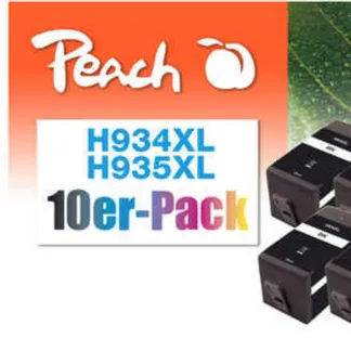 Peach 0F319838 Druckerpatrone 10 Stück(e) Schwarz, Cyan, Magenta, Gelb Peach 0F319838 Druckerpatrone 10 Stück(e) Schwarz, Cyan, Magenta, Gelb