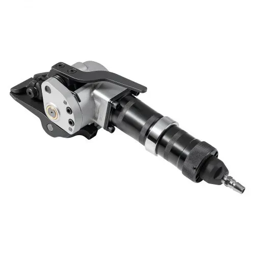 VEVOR Pneumatische Umreifungsmaschine, 8500 N Spannkraft, Metall-Umreifungswerkzeug, Spanner & Schneide-/Versiegelungsgerät für 32 mm breite Metallbänder, Spaltballenpresse für Verpackungen – Bild 9