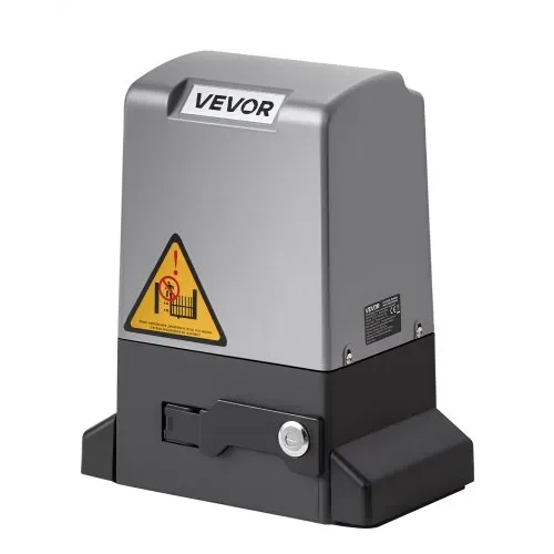 VEVOR Schiebetorantrieb, 400 W, Hoftorantrieb für Türen bis zu 25 m/1000 kg, Toröffner, Rolltormotor mit Nylon-Zahnstange, Infrarotsensor & 2 Fernbedienungen, Öffnungssystem für Einfahrtstore – Bild 8