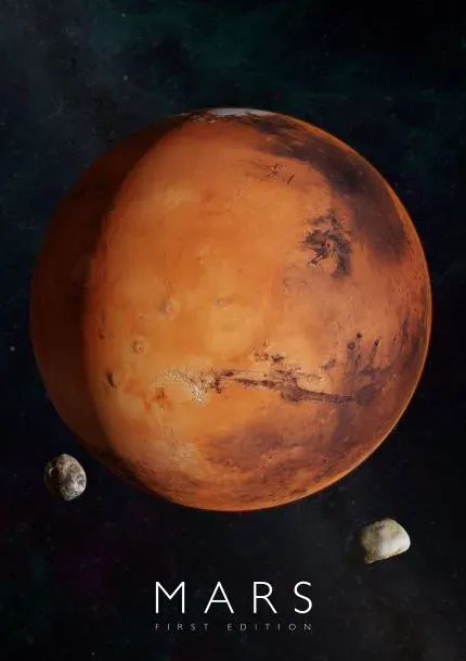 Curiscope MINT Augmented Reality Poster „Mars“ / „Mars“ Curiscope MINT Augmented Reality Poster „Mars“ / „Mars“