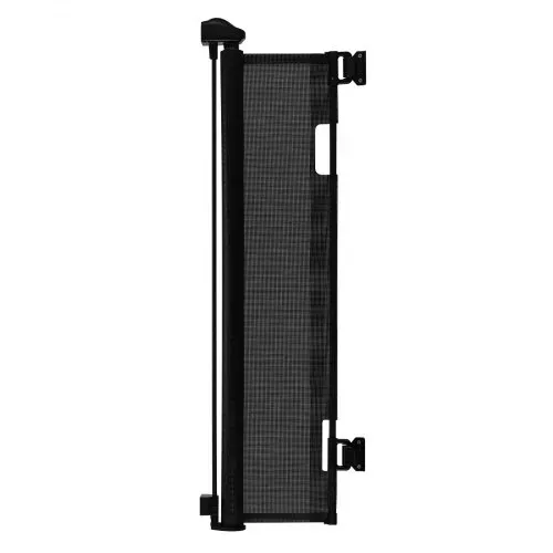 VEVOR einziehbares Babygitter Hundegitter ausziehbar auf 185 cm (B)/ 795 mm (H), Treppenschutzgitter mit Sicherheitsschloss, Schutzgitter aus Netzgewebe für Treppen Flure drinnen/draußen, Schwarz – Bild 8