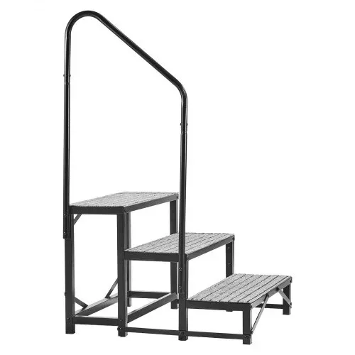 VEVOR RV Treppe mit Handlauf, 3-stufige Tragbare Standtreppe mit 299,38 kg Tragkraft Rutschfeste Trittstufe für Camper Mobilheime Pool und Spa Robuste Außentreppe Ideal für Senioren und Haustiere – Bild 10