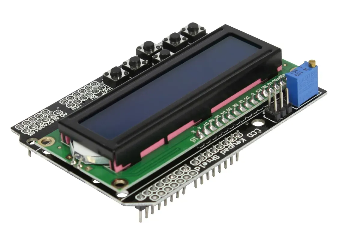 ALLNET 4duino Display Modul LCD1602 (blau) mit Tasten – Bild 2