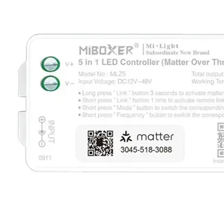 Synergy 21 LED Controller Matter-Serie 5in1 RGB-WW (RGB-CCT) DC12~24V Matter Over Thread + 2.4G *Milight/Miboxer* Synergy 21 LED Controller Matter-Serie 5in1 RGB-WW (RGB-CCT) DC12~24V Matter Over Thread + 2.4G *Milight/Miboxer*