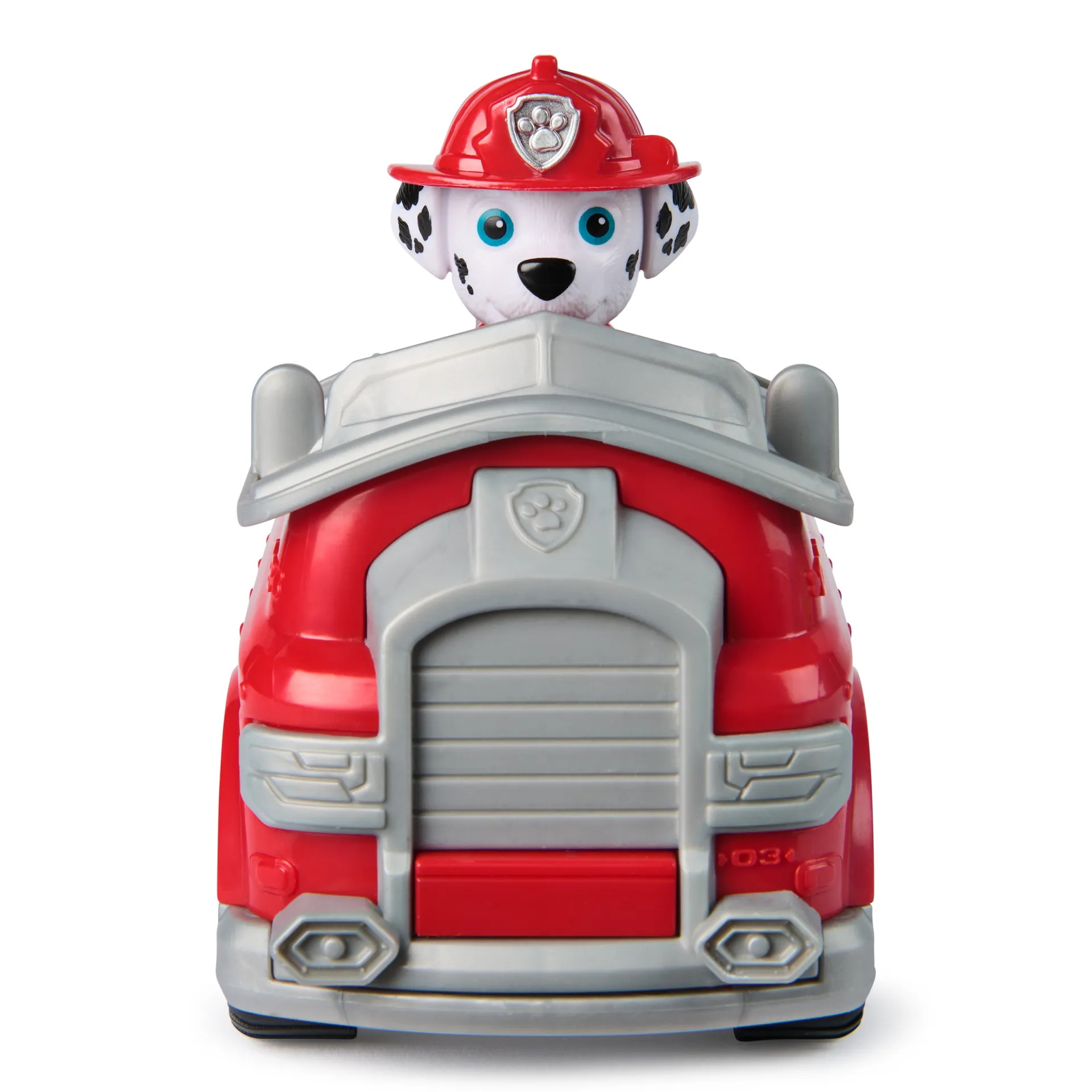 PAW Patrol - Marshall-Figur mit Feuerwehr-Fahrzeug, stabiles Basis-Fahrzeug (2025), authentisches Spielzeug zur Serie für Kinder ab 3 Jahren – Bild 7