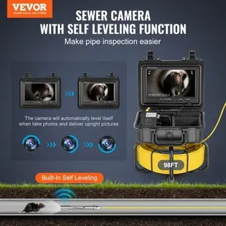 VEVOR Rohrkamera 30m Kanalkamera Inspektionskamera 23cm Bildschirm 36-fach Zoom VEVOR Rohrkamera 30m Kanalkamera Inspektionskamera 23cm Bildschirm 36-fach Zoom
