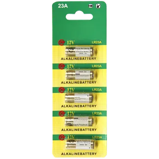 Batterie A23, 12V, 28x10mm, Alkaline, 5er-Blister Batterie A23, 12V, 28x10mm, Alkaline, 5er-Blister