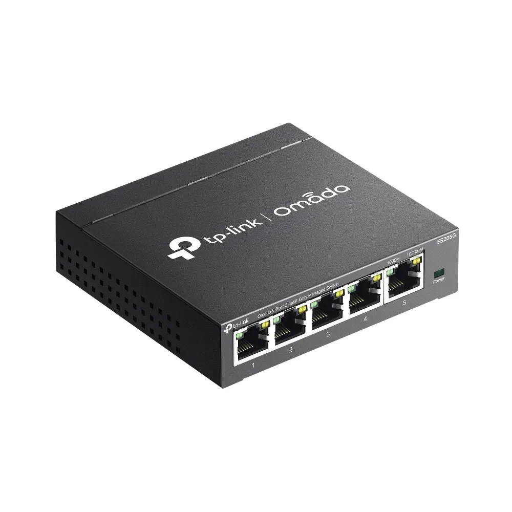 TP-Link Switch easy managed 5 Port • 5x 1 GbE • Lüfterlos, Omada • ES205G – Bild 3