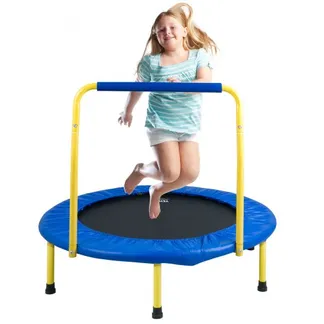 VEVOR Trampolin Gartentrampolin 810x920x920 mm, Klappabrer Trampolin Mini 60 kg Gewichtstragfähigkeit Fitness Trampolin, Kindertrampolin Kleinkind Trampolin Blau Indoor/Outdoor/Garten/Drinnen VEVOR Trampolin Gartentrampolin 810x920x920 mm, Klappabrer Trampolin Mini 60 kg Gewichtstragfähigkeit Fitness Trampolin, Kindertrampolin Kleinkind Trampolin Blau Indoor/Outdoor/Garten/Drinnen