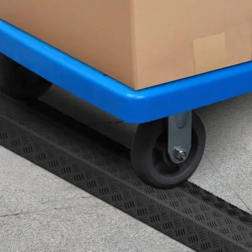 VEVOR 2 Stück 100x13x2 cm Speed Bumps 907,18 kg Kabelschutz Ramp Drop Over Cord Cover – Bild 7