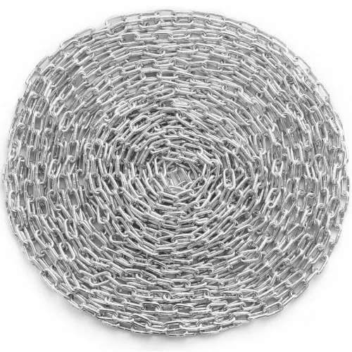 VEVOR Kettengehänge, 6 mm x 30,48 m, 700 kg Arbeitslast, verzinkte, Anschlagkette mit zwei Schnellgliedern, Gliederkette aus Karbonstahl zum Schleppen, Aufhängen, Camping, Schleppen von Haustieren VEVOR Kettengehänge, 6 mm x 30,48 m, 700 kg Arbeitslast, verzinkte, Anschlagkette mit zwei Schnellgliedern, Gliederkette aus Karbonstahl zum Schleppen, Aufhängen, Camping, Schleppen von Haustieren