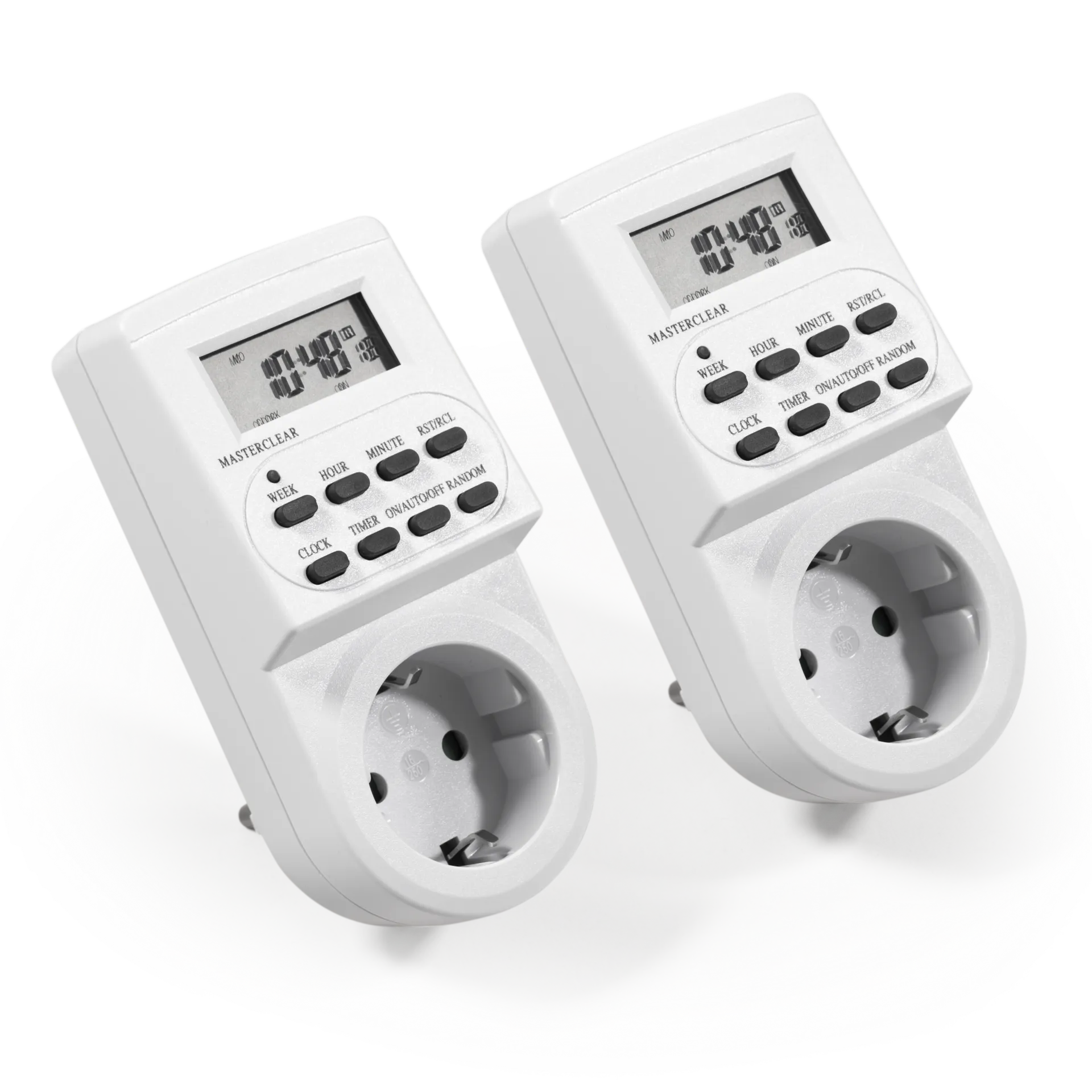 Digitale Zeitschaltuhr McPower “AZ-62“ 2er-Pack, 10 Programme, 12/24Std Zyklus Digitale Zeitschaltuhr McPower “AZ-62“ 2er-Pack, 10 Programme, 12/24Std Zyklus