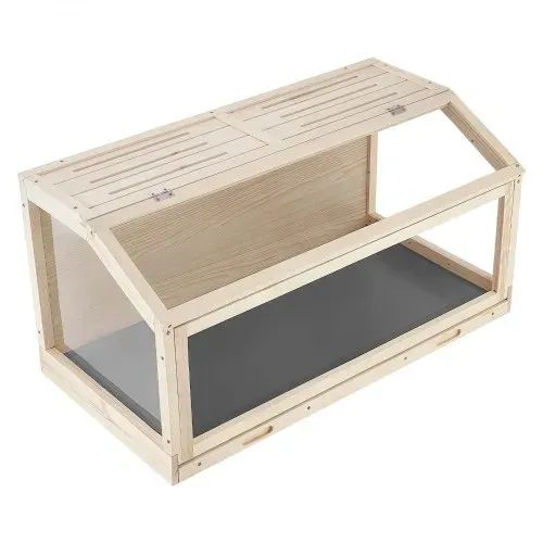 VEVOR Hamsterkäfig Nagerkäfig Nagarium Hamstergehege Holz 1000x520x505 mm, 270°-Sichtfenster Nagersicherer mit Deckel Belüftung für Goldhamster Zwerghamster Meerschweinchen Rennmäuse – Bild 8