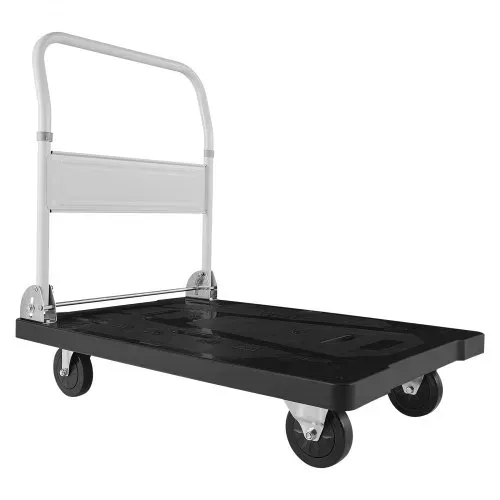 VEVOR Plattformwagen Klappbar 300 kg, Transportwagen mit Lenkrolle, Handwagen mit Rutschfester Ladefläche, Klappwagen Transporthilfe für Einfache Aufbewahrung, 895x595x850 mm Rollwagen – Bild 9