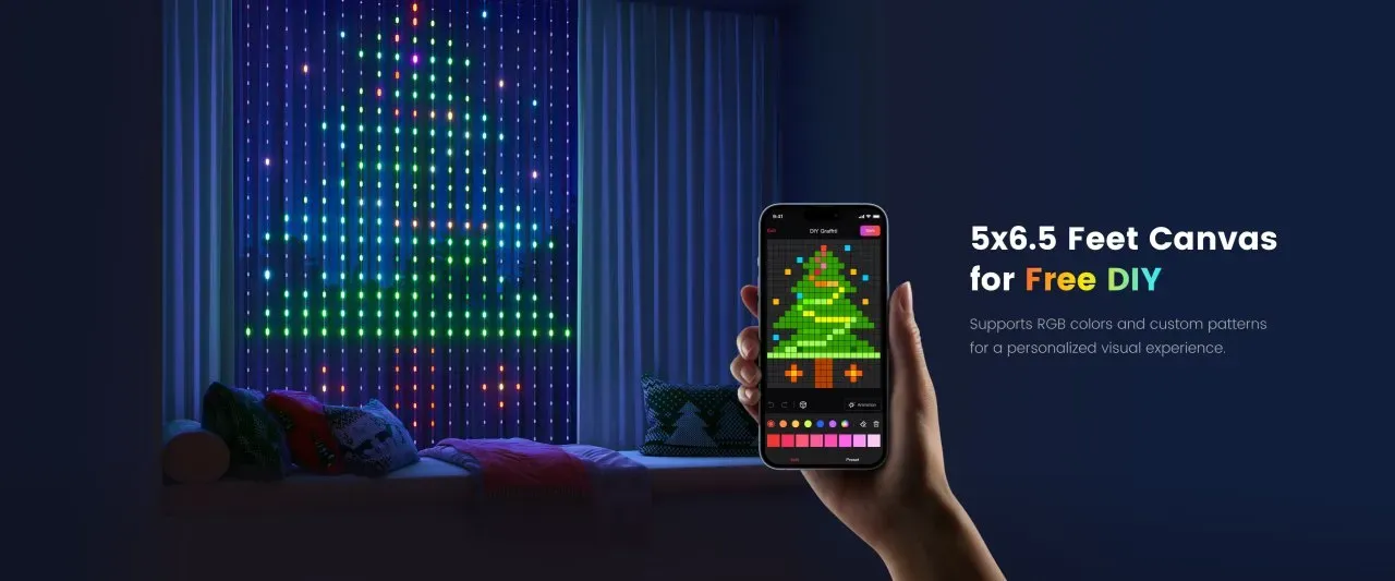 YEELIGHT Curtain Light Vorhangleuchte Bluetooth – Bild 8
