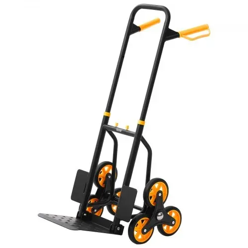 VEVOR Treppensackkarre klappbar, Sackkarre 150 kg Tragkraft, Treppensteiger mit 6 Rädern & 2 Spanngurten, Transportkarre, Treppenkarre, Stapelkarre, ideal für Haushalt, Einkauf & Lager – Bild 8