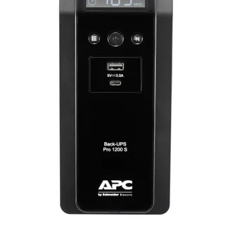 APC Back-UPS Pro 1200S, 1200 VA, 230 V, Sinuswelle, AVR, LCD, 8 IEC Ausgänge (2 mit Überspannungsschutz) APC Back-UPS Pro 1200S, 1200 VA, 230 V, Sinuswelle, AVR, LCD, 8 IEC Ausgänge (2 mit Überspannungsschutz)