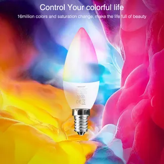 MiBoxer FUT108 LED Retrofit E14 4W RGB-WW (RGB-CCT) Candle Light MiBoxer FUT108 LED Retrofit E14 4W RGB-WW (RGB-CCT) Candle Light