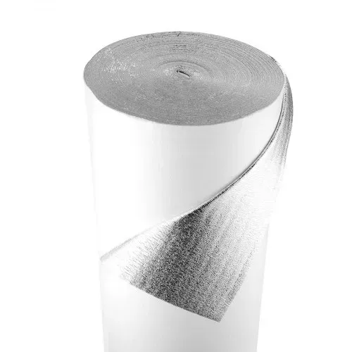 VEVOR Isolierfolie, Reflexionsfolie mit EPE-Schaumkern, 3mm, Dämmfolie 122cm x 76,2m, Aluminiumfolie + PE-Folie, wärmereflektierender Schutz, Wärmedämmrolle, Garagentore, Fenster, Wohnmobildächer VEVOR Isolierfolie, Reflexionsfolie mit EPE-Schaumkern, 3mm, Dämmfolie 122cm x 76,2m, Aluminiumfolie + PE-Folie, wärmereflektierender Schutz, Wärmedämmrolle, Garagentore, Fenster, Wohnmobildächer