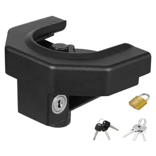 VEVOR Anhängerschloss-Set, kompatibel mit 2-5/16-Zoll-Kupplungen, robustes, diebstahlsicheres Kugelschloss mit 3 Schlüsseln & Vorhängeschloss, passend für Wohnmobile, Boote, Anhänger VEVOR Anhängerschloss-Set, kompatibel mit 2-5/16-Zoll-Kupplungen, robustes, diebstahlsicheres Kugelschloss mit 3 Schlüsseln & Vorhängeschloss, passend für Wohnmobile, Boote, Anhänger