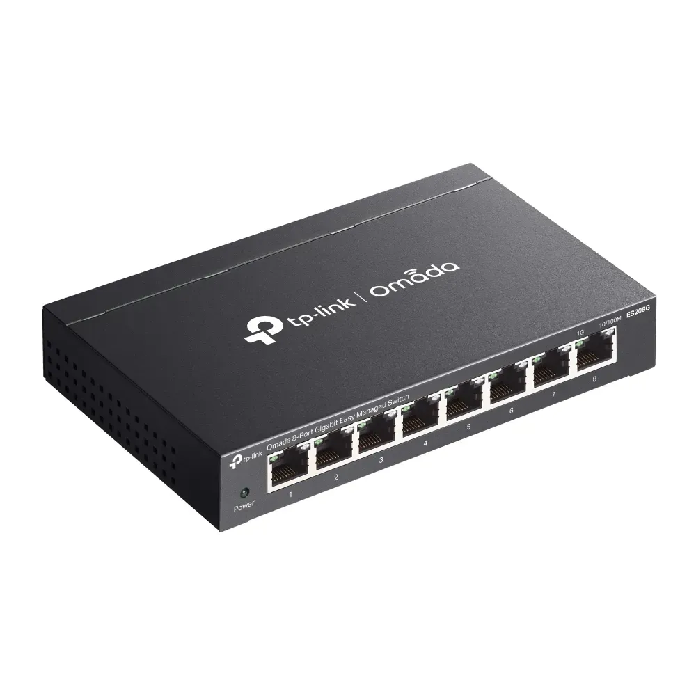 TP-Link Switch easy managed 8 Port • 8x 1 GbE • Lüfterlos, Omada • ES208G – Bild 3