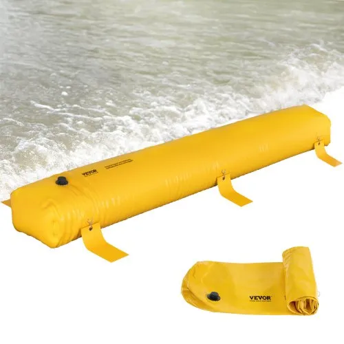 VEVOR Flutbeutel, Wiederverwendbare PVC-Wasserableitungsrohre, leicht, mit ausgezeichneter wasserdichter Wirkung, verwendet für Türen, Garagen, Gelb VEVOR Flutbeutel, Wiederverwendbare PVC-Wasserableitungsrohre, leicht, mit ausgezeichneter wasserdichter Wirkung, verwendet für Türen, Garagen, Gelb