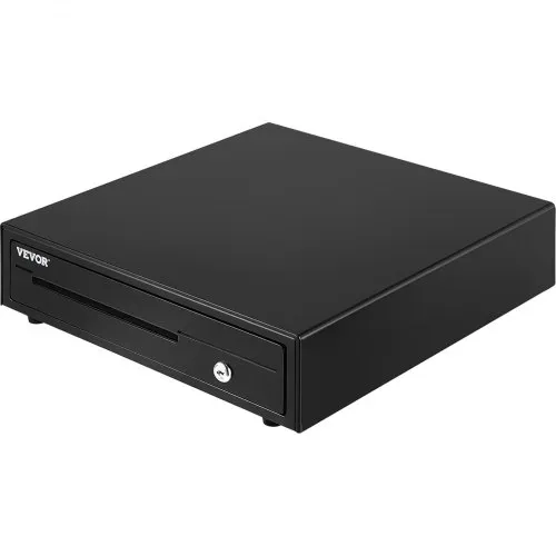 VEVOR Kassenschublade Kassenlade 33 cm quadratische Geldschublade 3 Entriegelungswege RJ11/RJ12 Anschluss 4 Geldscheinfächer & 5 Münzfächer Lebensmittelgeschäft Bank Büro Café Supermärkt Bar – Bild 10