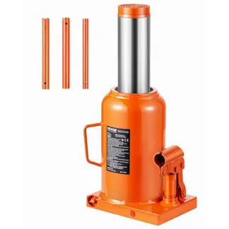 VEVOR hydraulischer Wagenheber, 50 t Stempelwagenheber Flaschenwagenheber mit 28-44 cm Hubbereich und 3-teiligem langem Griff, für Auto Pickup Lkw Wohnmobil Autoreparatur Industrietechnik VEVOR hydraulischer Wagenheber, 50 t Stempelwagenheber Flaschenwagenheber mit 28-44 cm Hubbereich und 3-teiligem langem Griff, für Auto Pickup Lkw Wohnmobil Autoreparatur Industrietechnik